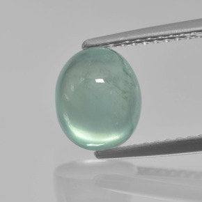 2,48 ctw natürlicher grüner Prehnit, Oval Schliff, Lichtdurchlässig
