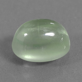 1,72 ctw natürlicher grüner Prehnit, Oval Schliff, Lichtdurchlässig