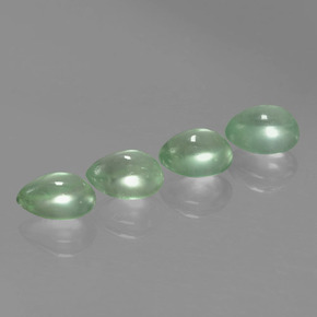 4,62 ct natürliche grüner Prehnit-Edelsteine, Birnenform, Lichtdurchlässig