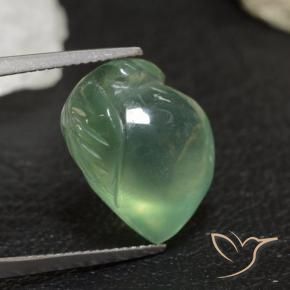 9,17 ctw natürlicher Kühles Grün Prehnit, Fantasie, Transparent