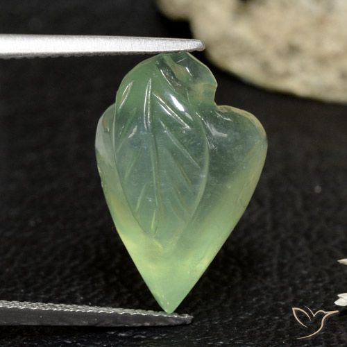 14.97ct Natürlicher gelblich-grün Prehnit, Fantasie, Transparent