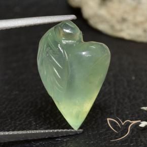 9,17 ctw natürlicher gelblich-grün Prehnit, Fantasie, Transparent