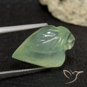9,17 ctw natürlicher gelblich-grün Prehnit, Fantasie, Transparent