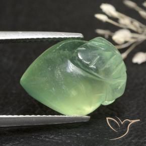 9,17 ctw natürlicher Olivgrün Prehnit, Fantasie, Transparent