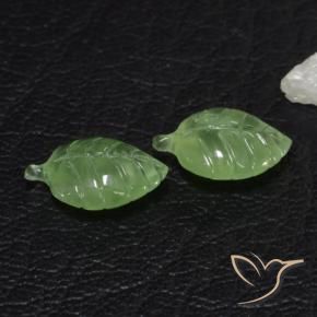 7.38 ct natürliche Mittelgrün Prehnit-Edelsteine, Fantasie, Transparent