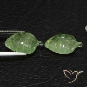 7.38 ct natürliche Mittelgrün Prehnit-Edelsteine, Fantasie, Transparent
