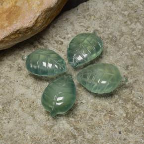 29,40 ct natürliche grüner Prehnit-Edelsteine, Blumenschliff, Transparent