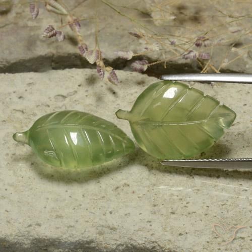 17.34 ct natürliche Mittelgrün Prehnit-Edelsteine, Fantasie, Lichtdurchlässig