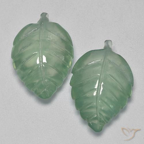 15.01ctw Natürlicher mintgrün Prehnit, Fantasie, Transparent