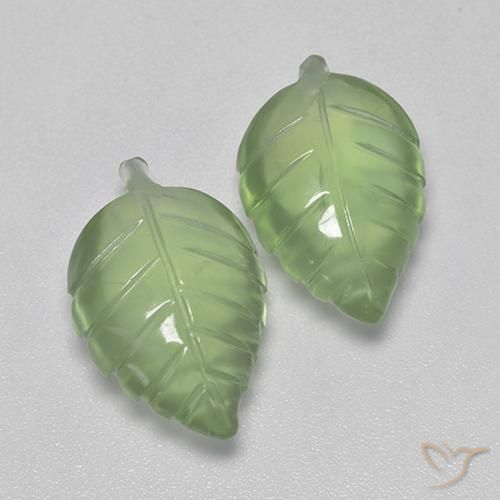 14.35 ct natürliche Mittelgrün Prehnit-Edelsteine, Fantasie, Transparent