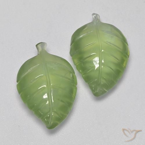 13.56 ct natürliche gelb-grün Prehnit-Edelsteine, Fantasie, Transparent