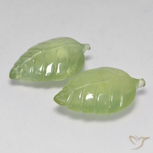 13.35 ct natürliche Warmes Grün Prehnit-Edelsteine, Fantasie, Transparent