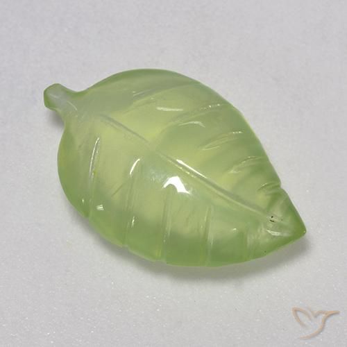 7.38ct Natürlicher limettengrün Prehnit, Fantasie, Transparent