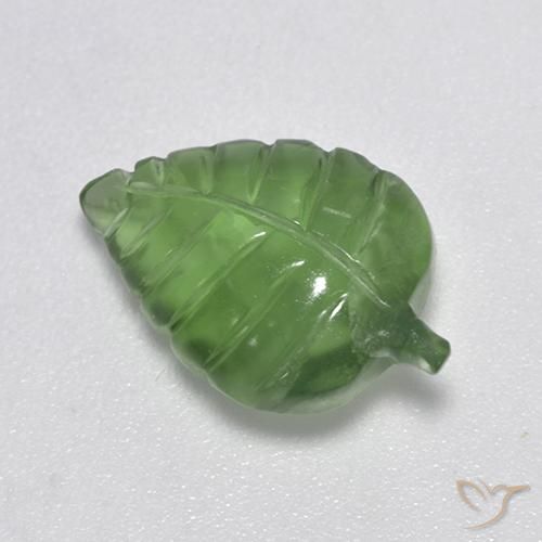 4.66ct Natürlicher Mittelgrün Prehnit, Fantasie, Transparent