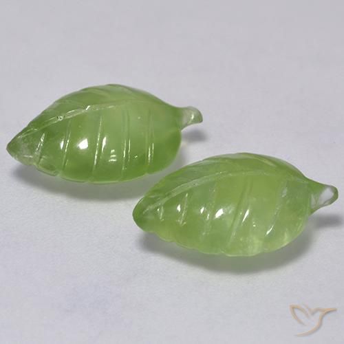 8.53 ct natürliche gelblich-grün Prehnit-Edelsteine, Fantasie, Transparent