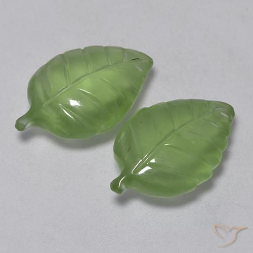 12.46ctw Natürlicher limettengrün Prehnit, Fantasie, Transparent