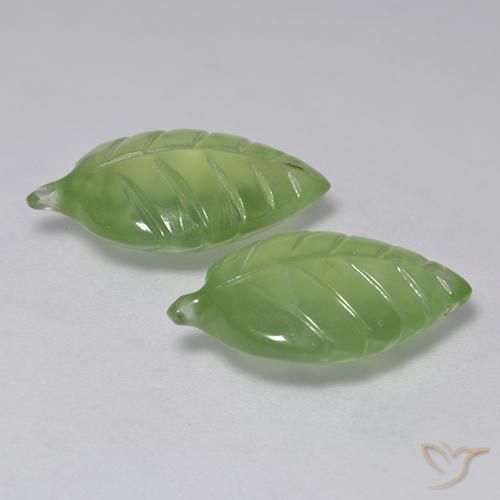 12.46 ct natürliche limettengrün Prehnit-Edelsteine, Fantasie, Transparent