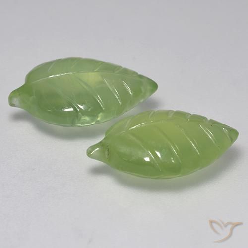 10.37 ct natürliche Birnengrün Prehnit-Edelsteine, Fantasie, Transparent