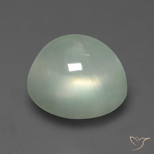 9,17 ctw natürlicher Sehr helles Salbeigrün Prehnit, Oval, Transparent