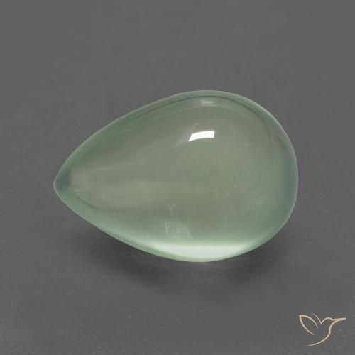 3.63ct Natürlicher Helles Birnengrün Prehnit, Birnenform, Transparent