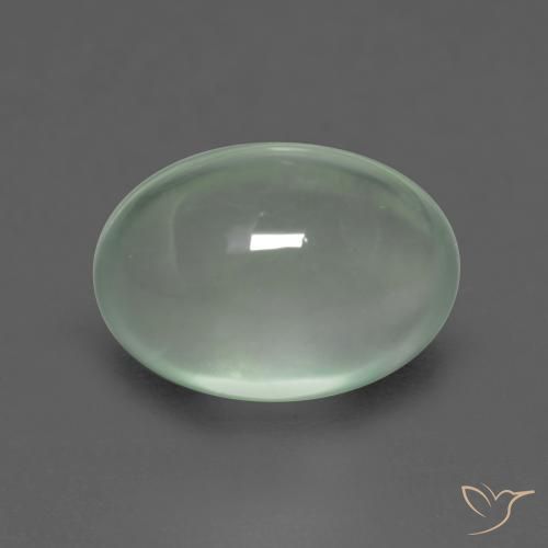 2.42ct Natürlicher Helles Birnengrün Prehnit, Oval, Transparent