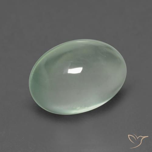 9,17 ctw natürlicher Helles Birnengrün Prehnit, Oval, Transparent