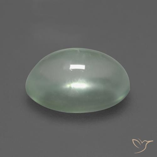 9,17 ctw natürlicher Helles Birnengrün Prehnit, Oval, Transparent