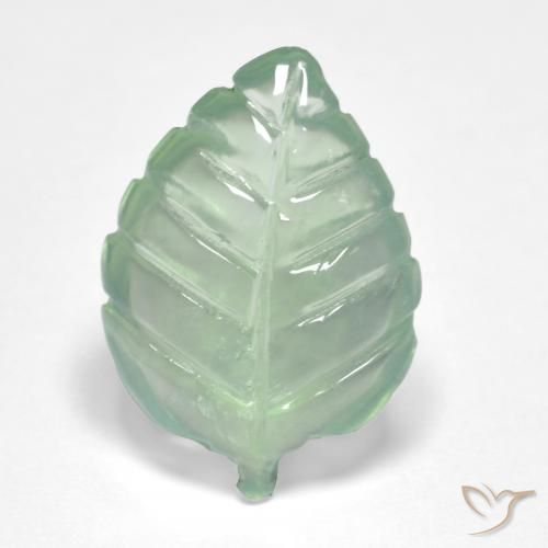 5.49ct Natürlicher Sehr helles Grün Prehnit, Fantasie, Transparent