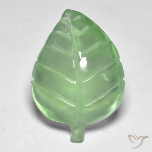 9.00ct Natürlicher limettengrün Prehnit, Fantasie, Transparent