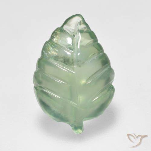 3.70ct Natürlicher Hellgelb Grün Prehnit, Fantasie, Transparent