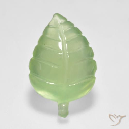 6.66ct Natürlicher Blasses Birnengrün Prehnit, Fantasie, Transparent