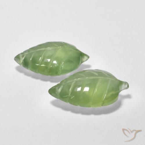 13.68 ct natürliche gelblich-grün Prehnit-Edelsteine, Fantasie, Transparent