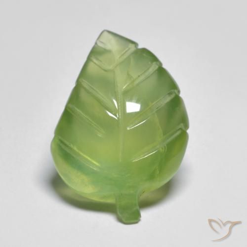 6.88ct Natürlicher limettengrün Prehnit, Fantasie, Transparent
