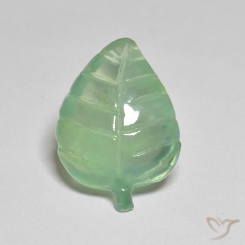 6.99ct Natürlicher Mittelgrün Prehnit, Fantasie, Transparent