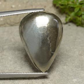 9,17 ctw natürlicher Golden Pyrit, Birnenform, Lichtundurchlässig