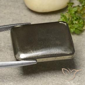 9,17 ctw natürlicher Schwarz mit Goldglanz Pyrit, Kissen, Lichtundurchlässig