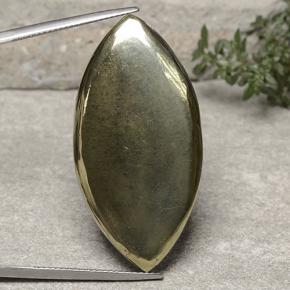 9,17 ctw natürlicher Golden Pyrit, Marquise, Lichtundurchlässig