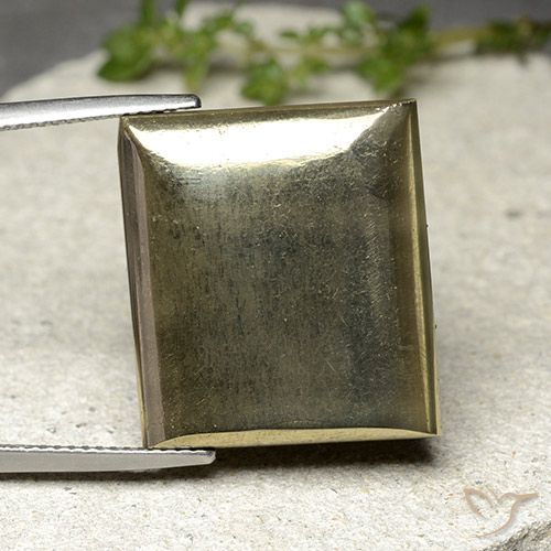 33.54ct Natürlicher Golden Pyrit, Baguette, Lichtundurchlässig