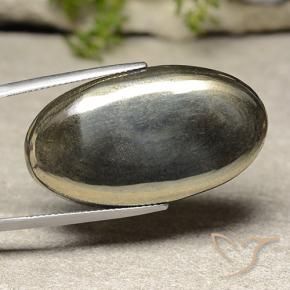 9,17 ctw natürlicher Golden Pyrit, Oval, Lichtundurchlässig