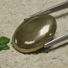 9,17 ctw natürlicher Golden Pyrit, Oval Schliff, Lichtundurchlässig