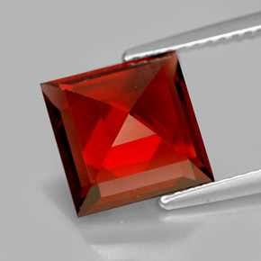 4,21 ctw natürlicher roter Pyrop, Quadrat, VVS