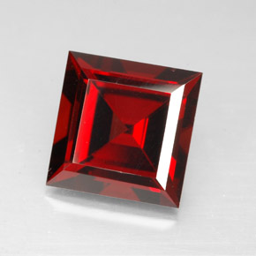 4,31 ctw natürlicher roter Pyrop, Quadrat, VVS