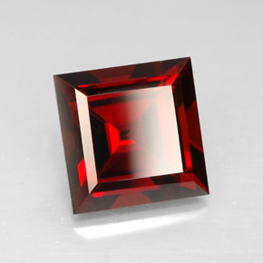 4,31 ctw natürlicher roter Pyrop, Quadrat, VVS
