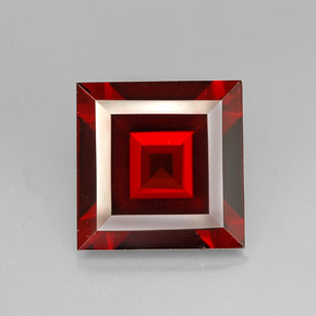 3,71 ctw natürlicher roter Pyrop, Quadrat, VVS