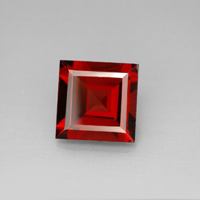 3,82 ctw natürlicher roter Pyrop, Quadrat, VVS