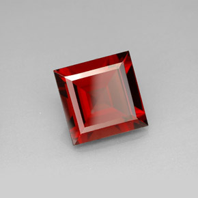 3,82 ctw natürlicher roter Pyrop, Quadrat, VVS