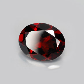 2,86 ctw natürlicher roter Pyrop, Oval Schliff, VVS-VS