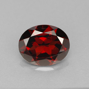 2,94 ctw natürlicher roter Pyrop, Oval Schliff, VVS-VS