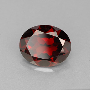 2,94 ctw natürlicher roter Pyrop, Oval Schliff, VVS-VS