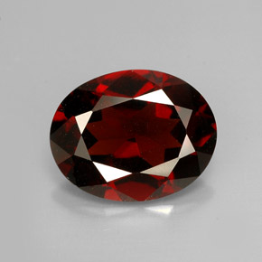 2,59 ctw natürlicher roter Pyrop, Oval Schliff, VS